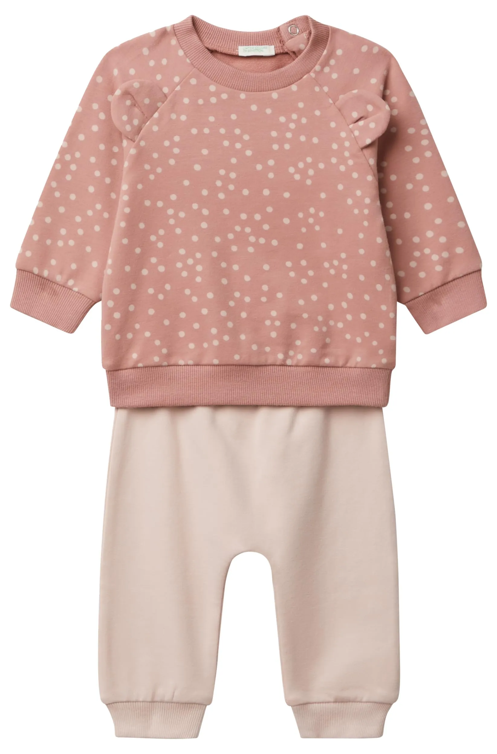 United Colors of Benetton Completo Felpa Bimbo Rosa