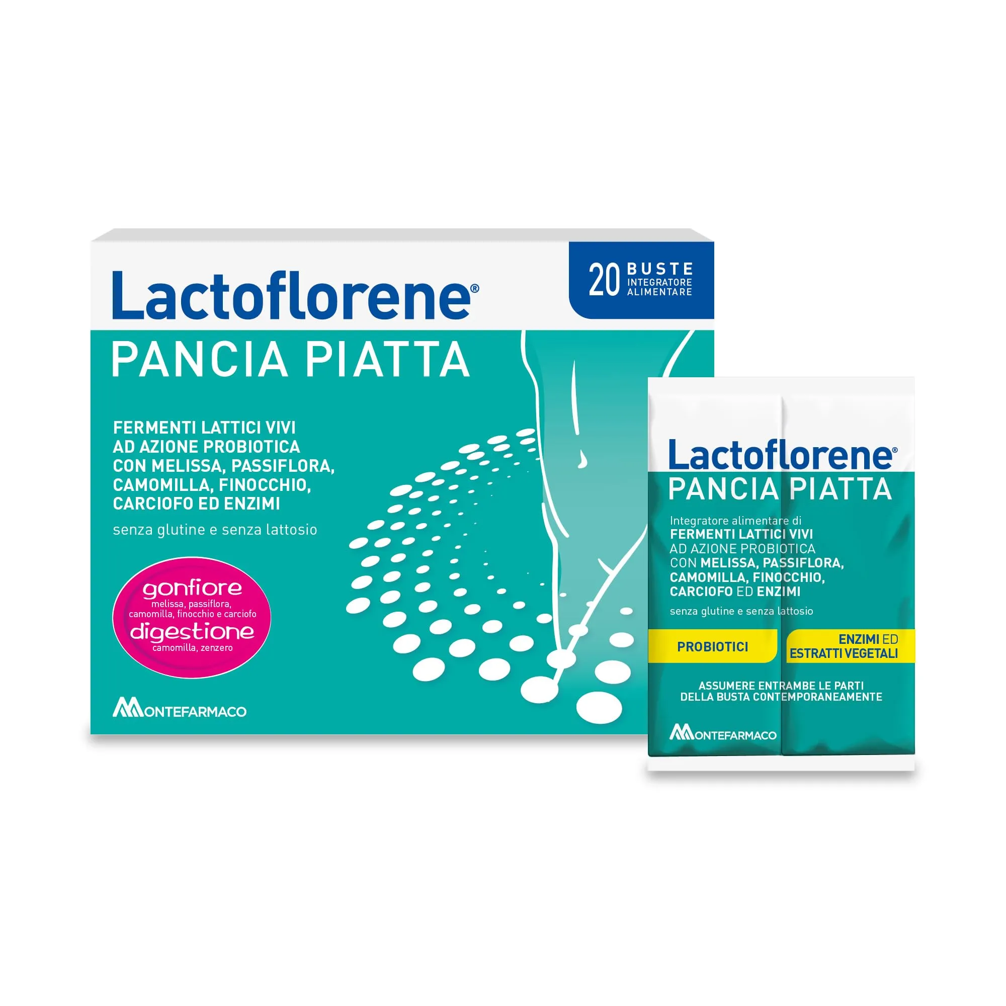 Lactoflorene Pancia Piatta - 20 Bustine