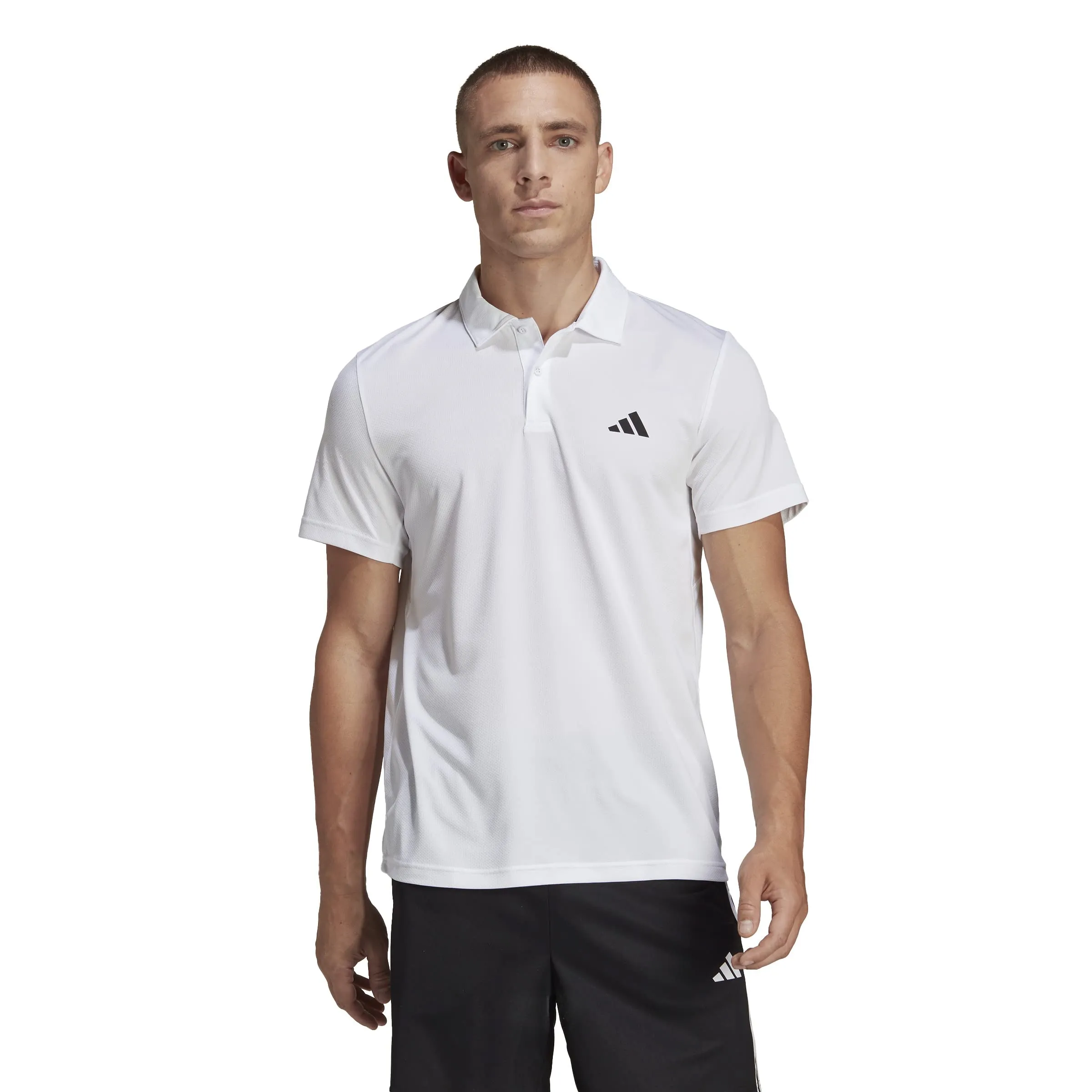 Adidas Train Essentials Training Polo Shirt Uomo - Blu Scuro/Bianco