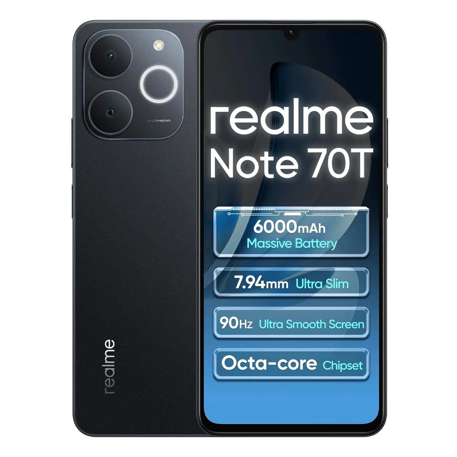 realme Note 70T 4G Nero Obsidiana 4+256GB