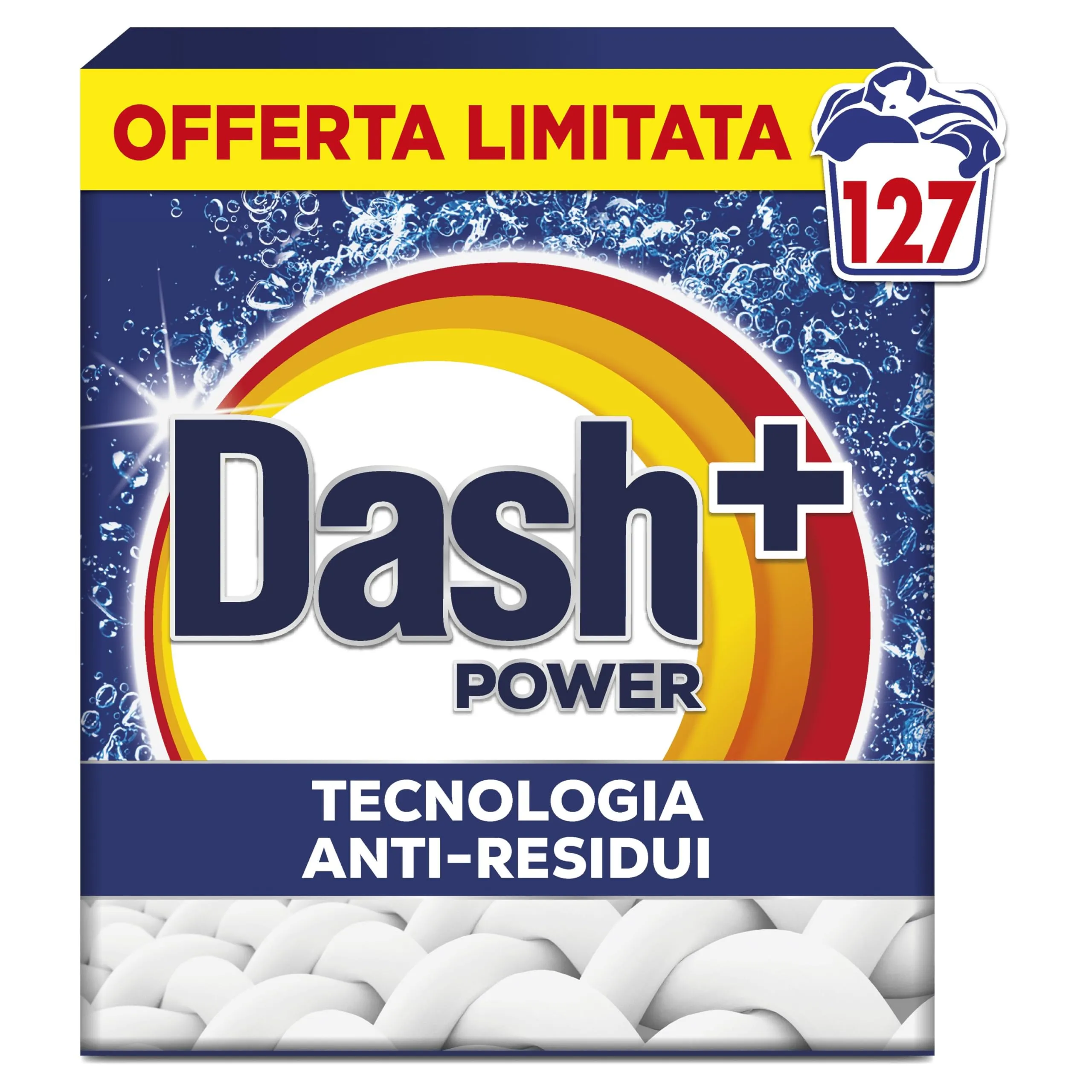 Dash Detersivo in Polvere per Lavatrice, 127 Lavaggi