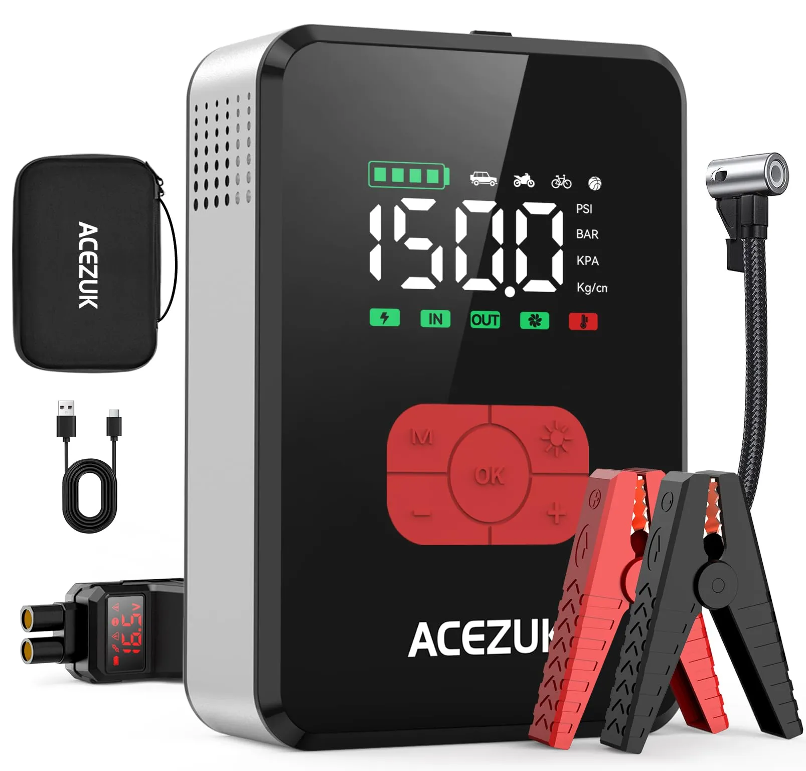 ACEZUK Avviatore Batteria Auto 0225
