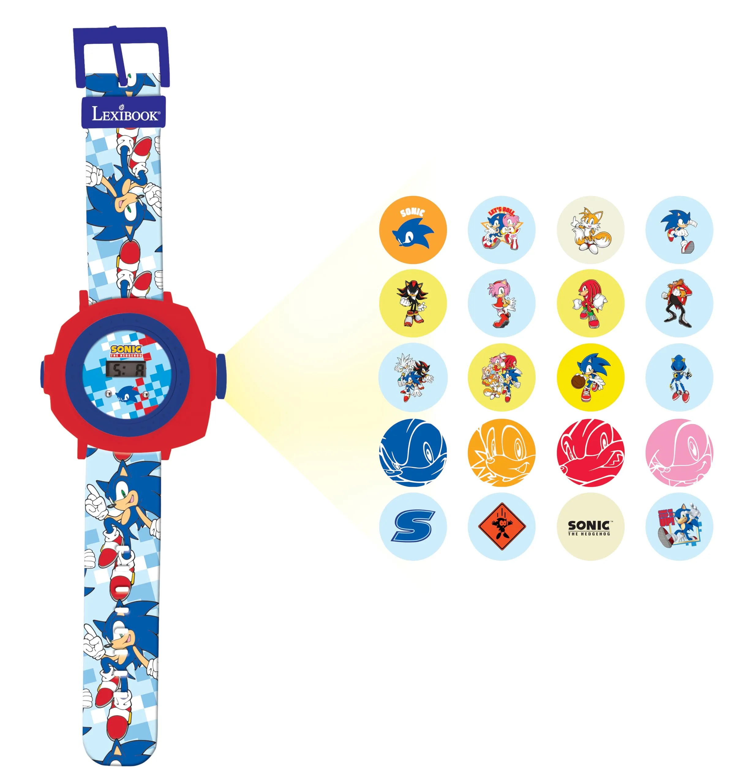 Lexibook SEGA Sonic The Hedgehog Orologio Proiezione