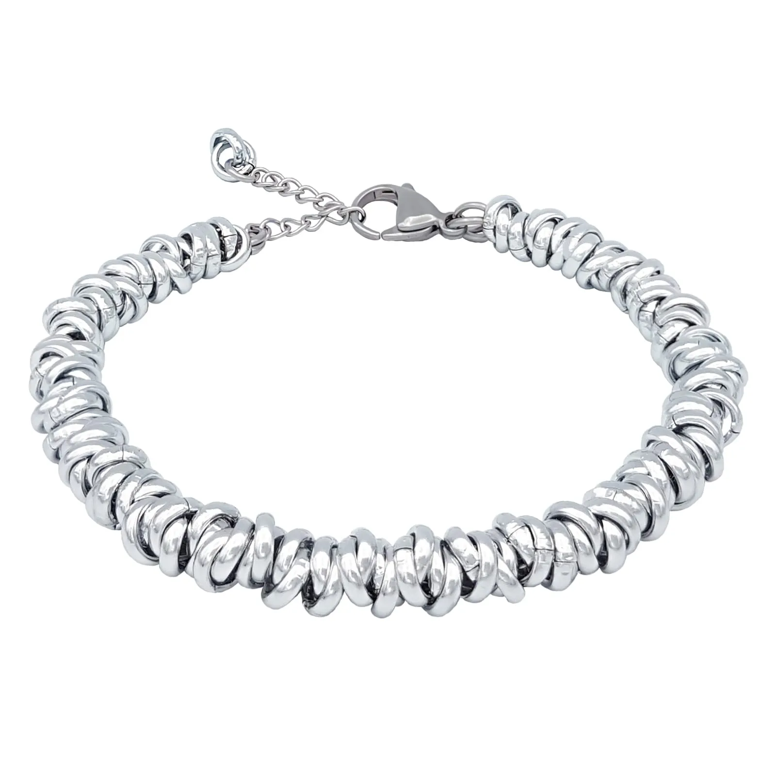 Bracciale Donna ParticolarModa in Acciaio e Alluminio