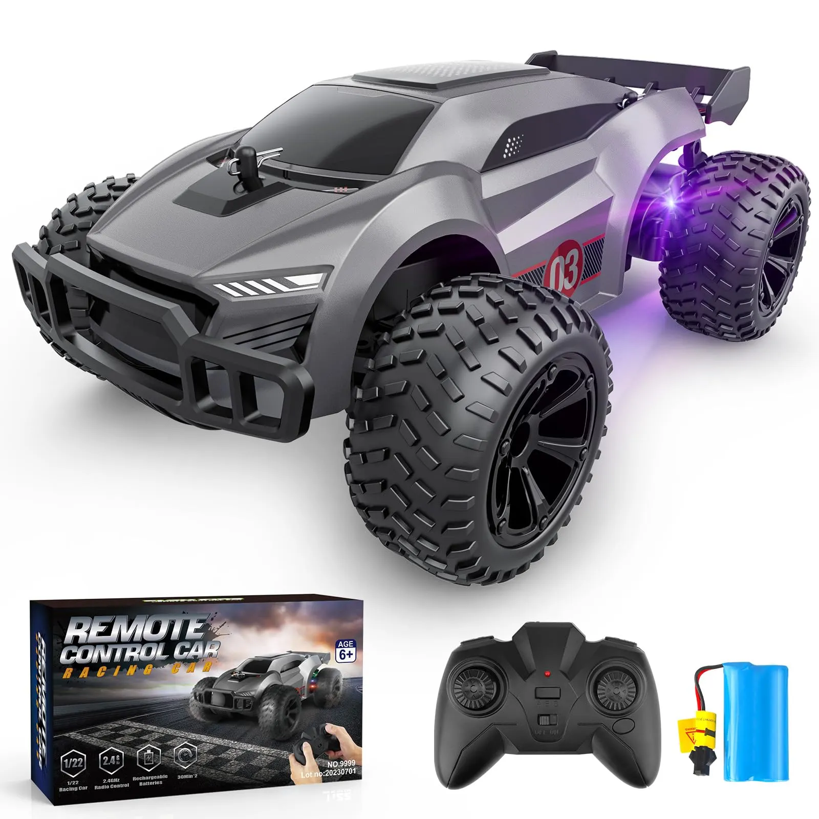 Camion Telecomandato Alta Velocità 15KM/h - Auto RC 2.4Ghz per Bambini 6-12 Anni