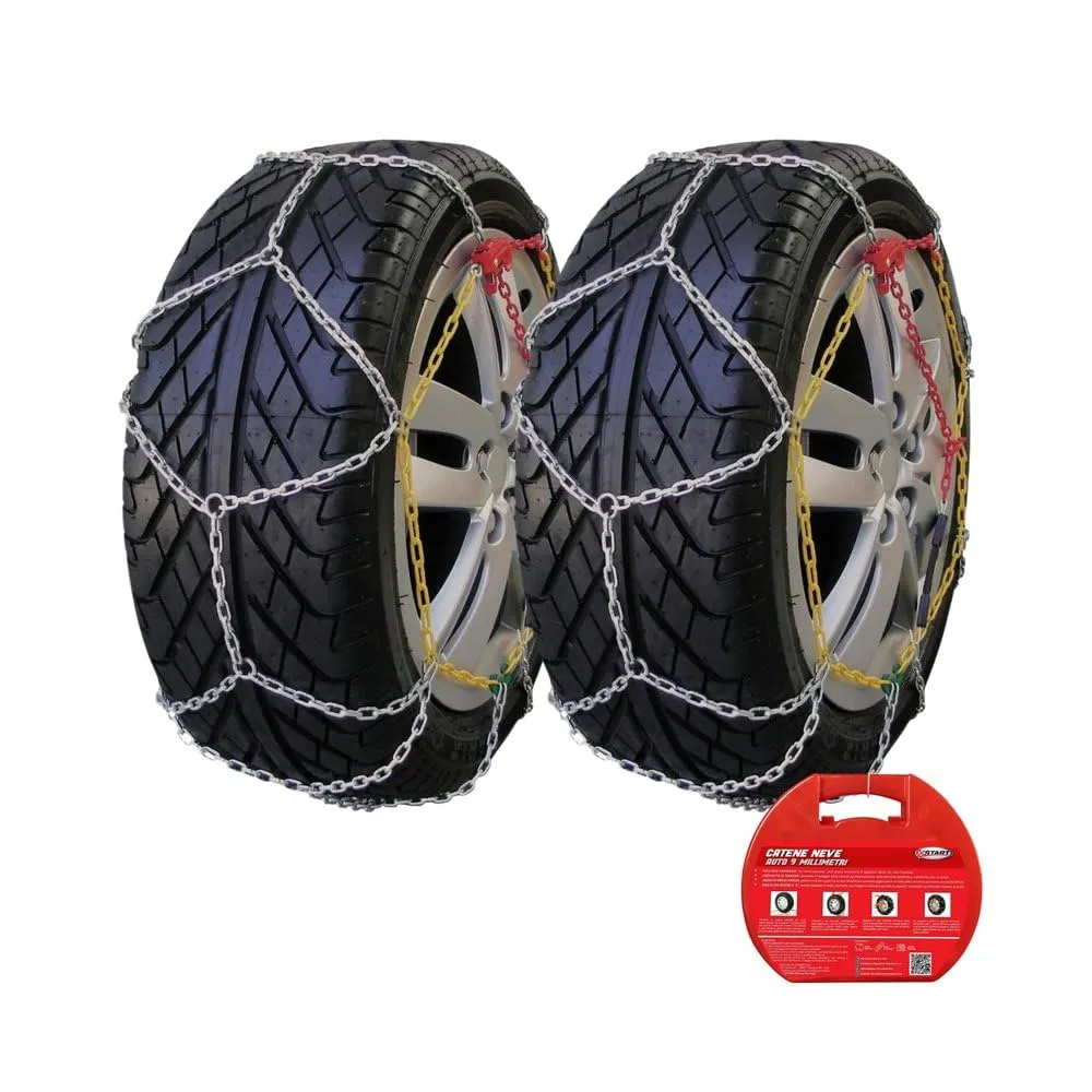 Catene da Neve 9mm Gruppo 100 Start: Massima Aderenza e Sicurezza per la Tua Auto