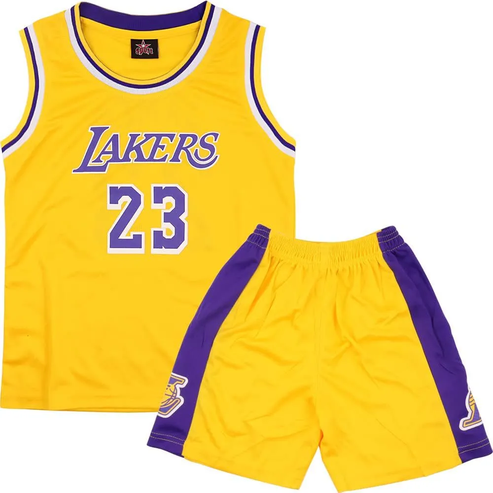 FUTERLY Completo Basket Bambino, 2 Pezzi Maglia e Pantaloncini, Taglia XL (10-12 Anni)