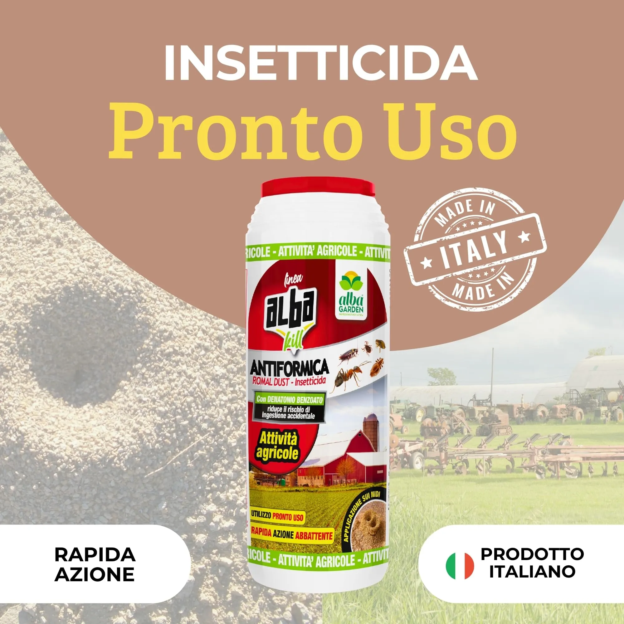 Albagarden - Albakill Veleno per Formiche per Orto, Giardino e Prato ...