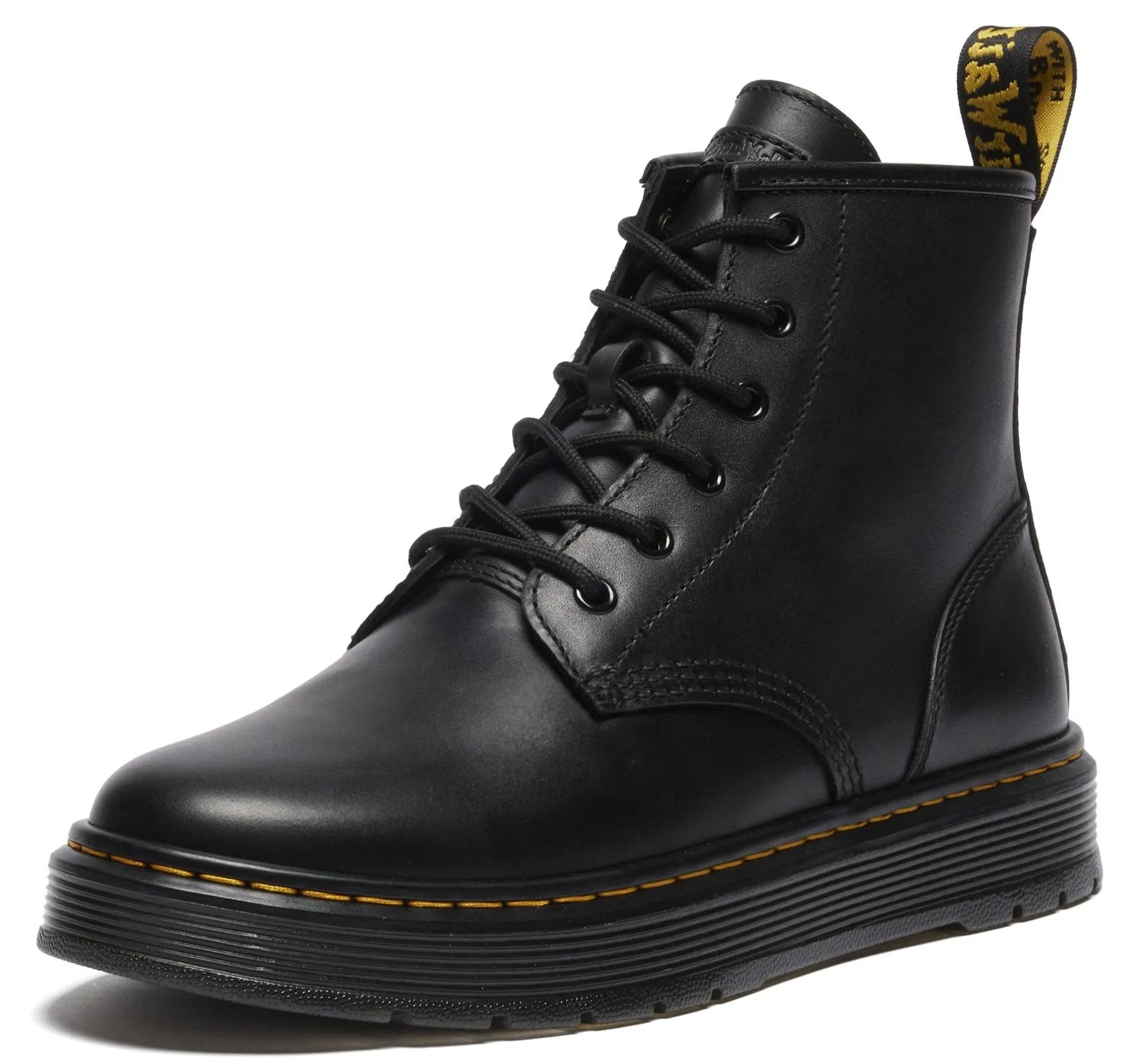 Dr. Martens Brooklee Chukka Black Lusso Platform Uomo