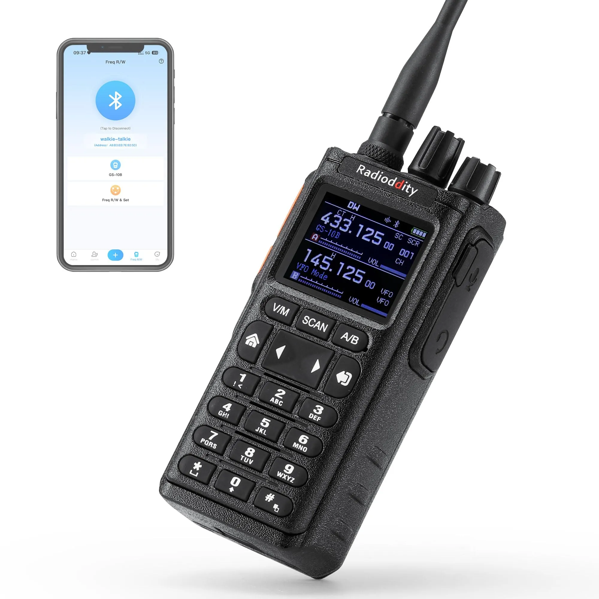 Radioddity GS-10B Radio Ham 10W Portatile