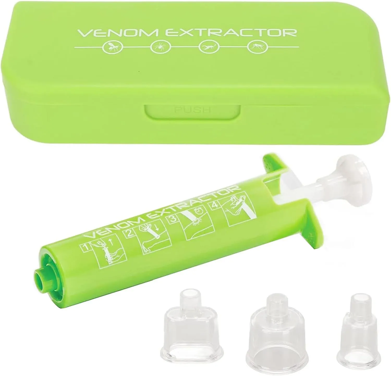 Estrattore di Veleno per Morsi e Punture: Kit di Primo Soccorso Portatile