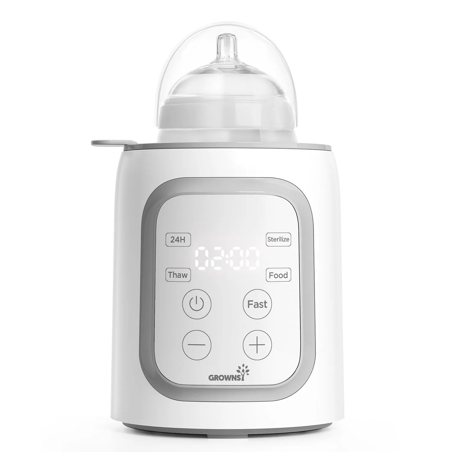 Grownsy Scaldabiberon Rapido 10-in-1: Alleato Perfetto per Genitori e Neonati