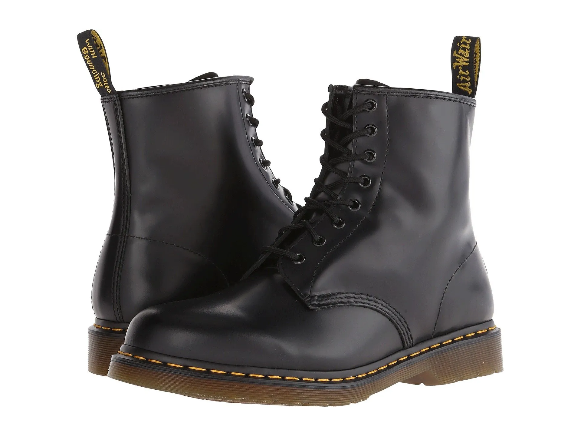 Dr. Martens 1460 Smooth, Stivali Unisex - Adulto, Nero (Black Smooth)