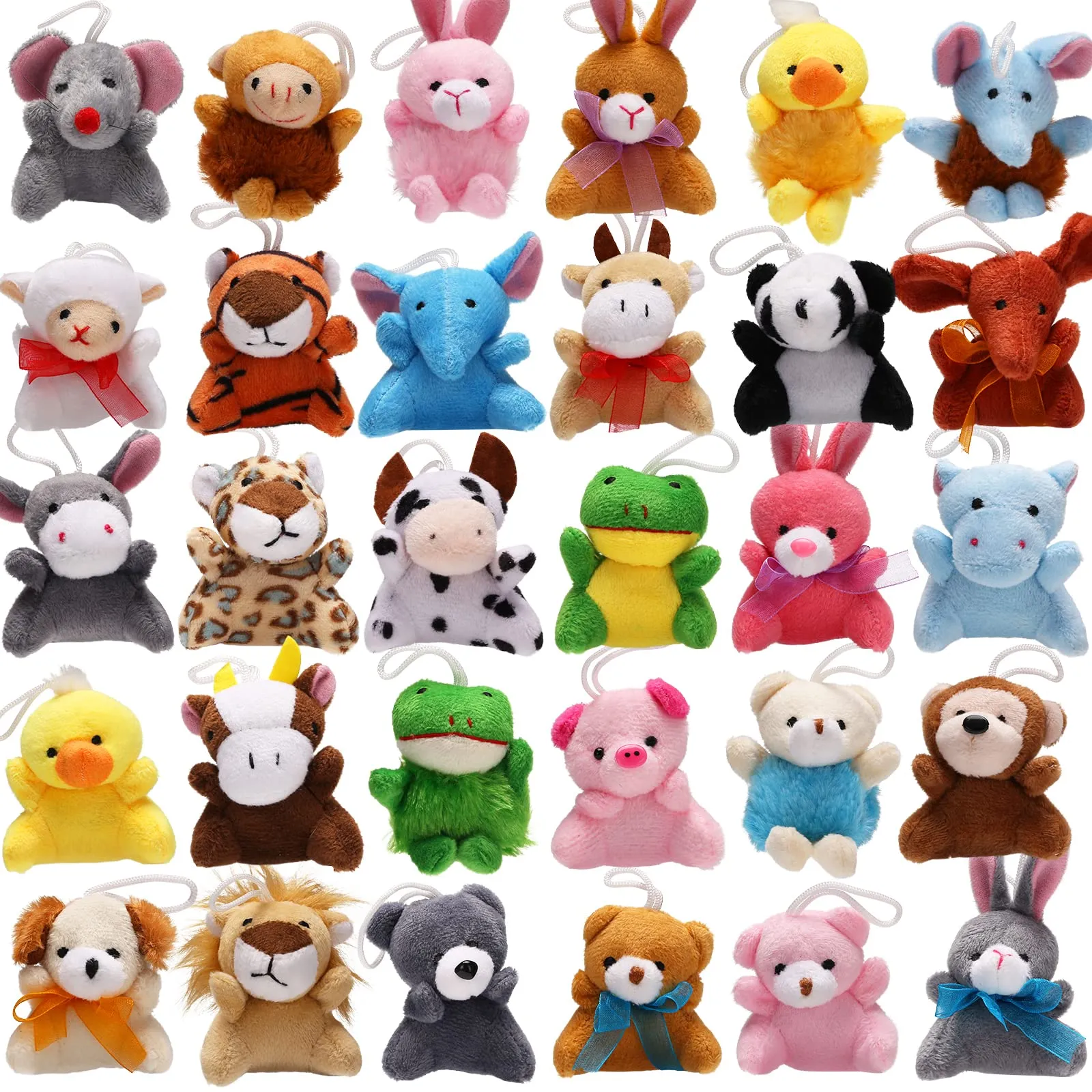 YeoNational&Toys Mini Giocattoli di Peluche (32 Pezzi)