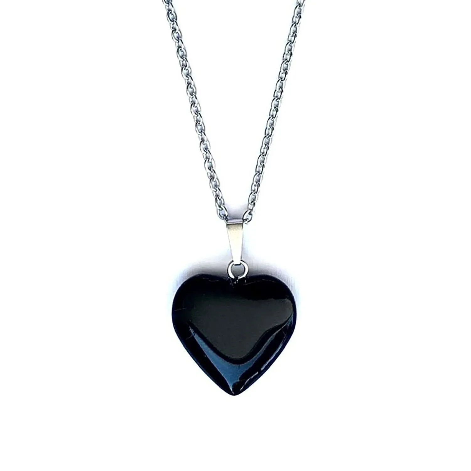 Collana Pietre Semipreziose a Forma di Cuore - Amuleto Portafortuna