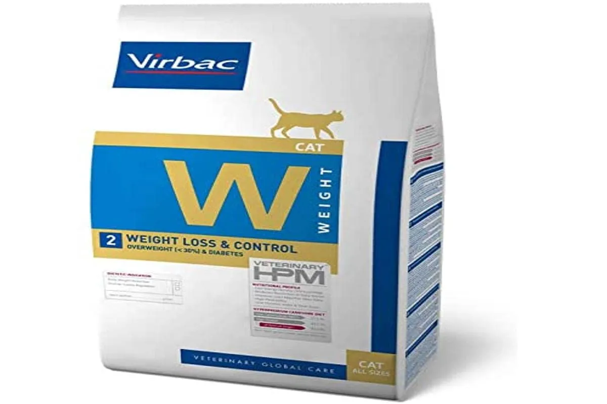 Virbac Veterinary HPM Weight Loss & Control - Alimento Completo per Gatti con Problemi di Peso - 1.5kg