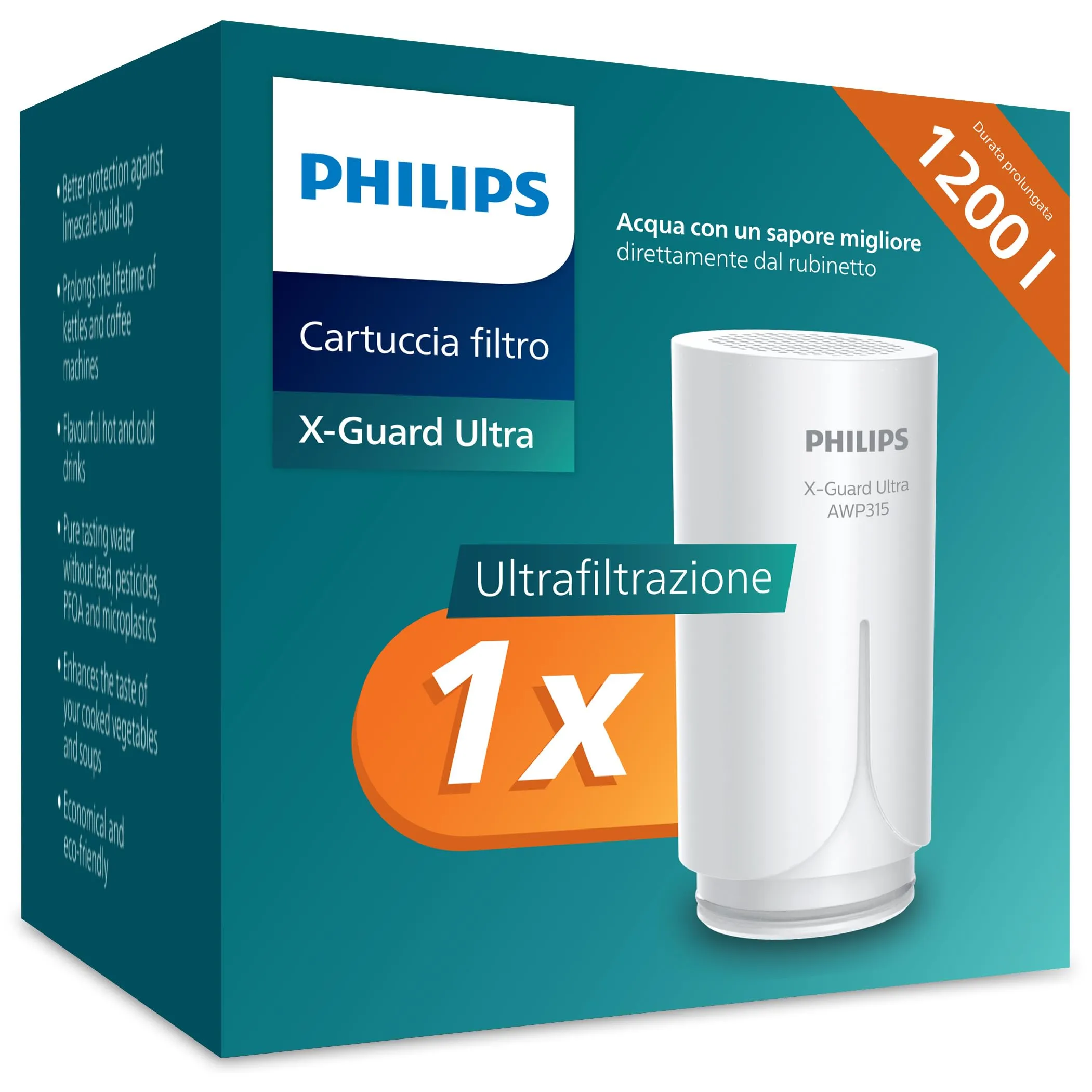 Filtro Ultrafiltrazione Philips Water X-Guard On Tap