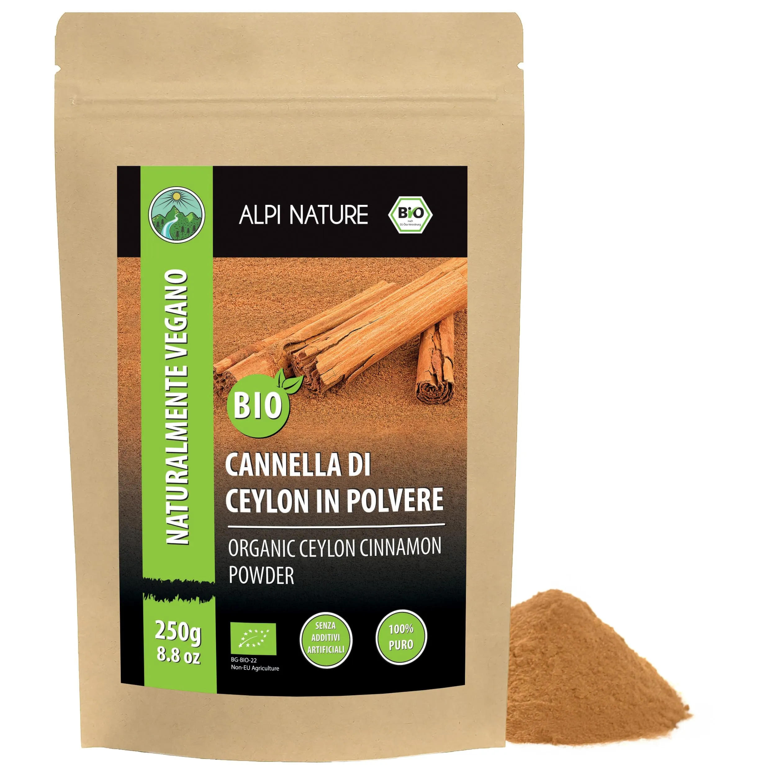 Alpi Nature Cannella in Polvere di Ceylon BIO 250g