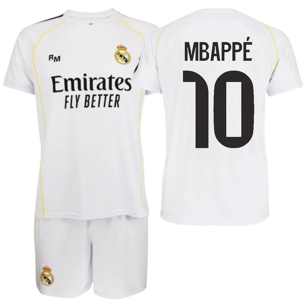 Real Madrid Set Bambino Prima Squadra 2025-2026 - Replica Ufficiale Mbappé