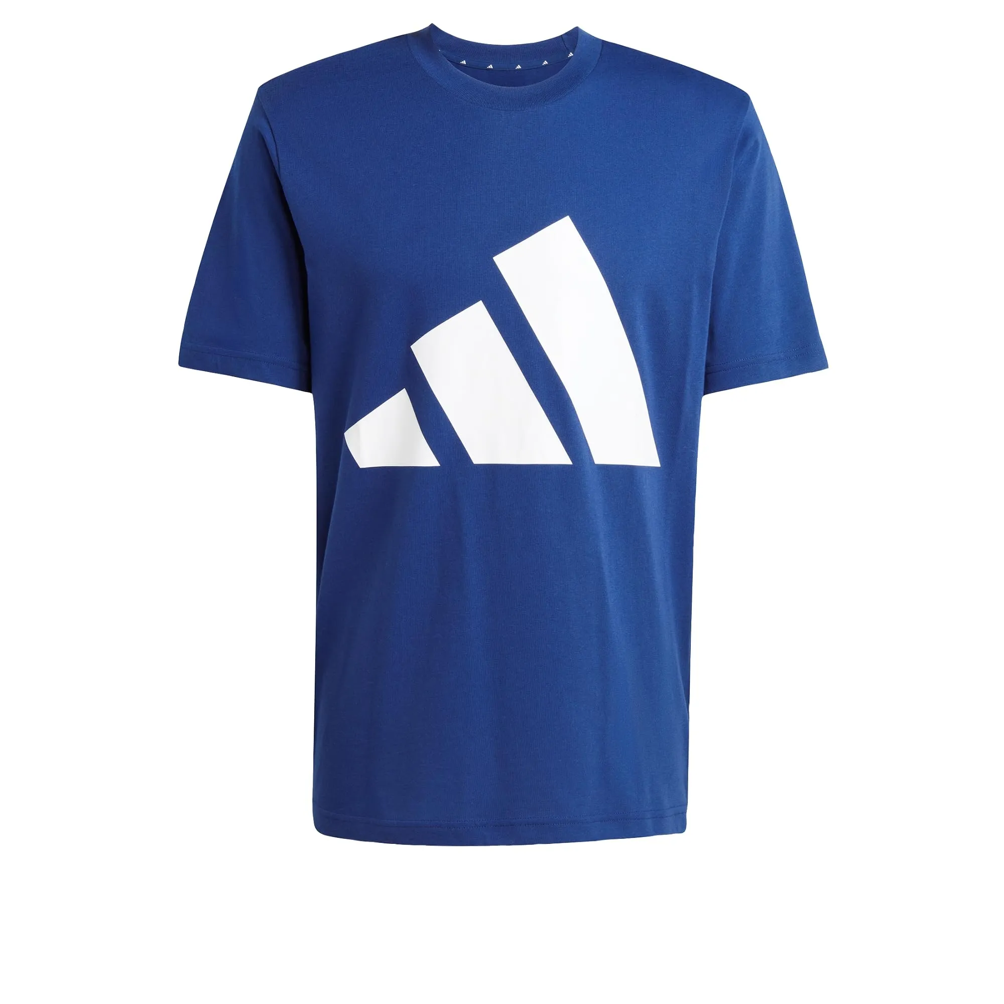 Adidas Essentials Big Logo Single Jersey Tee Blu Scuro/Bianco