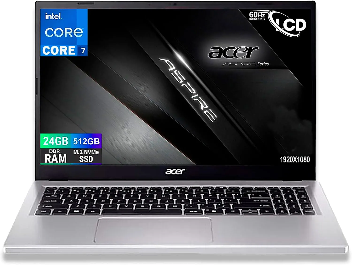 Acer Aspire Go 15 - Notebook Intel Core i7, 24GB RAM, 512GB SSD, Windows 11
