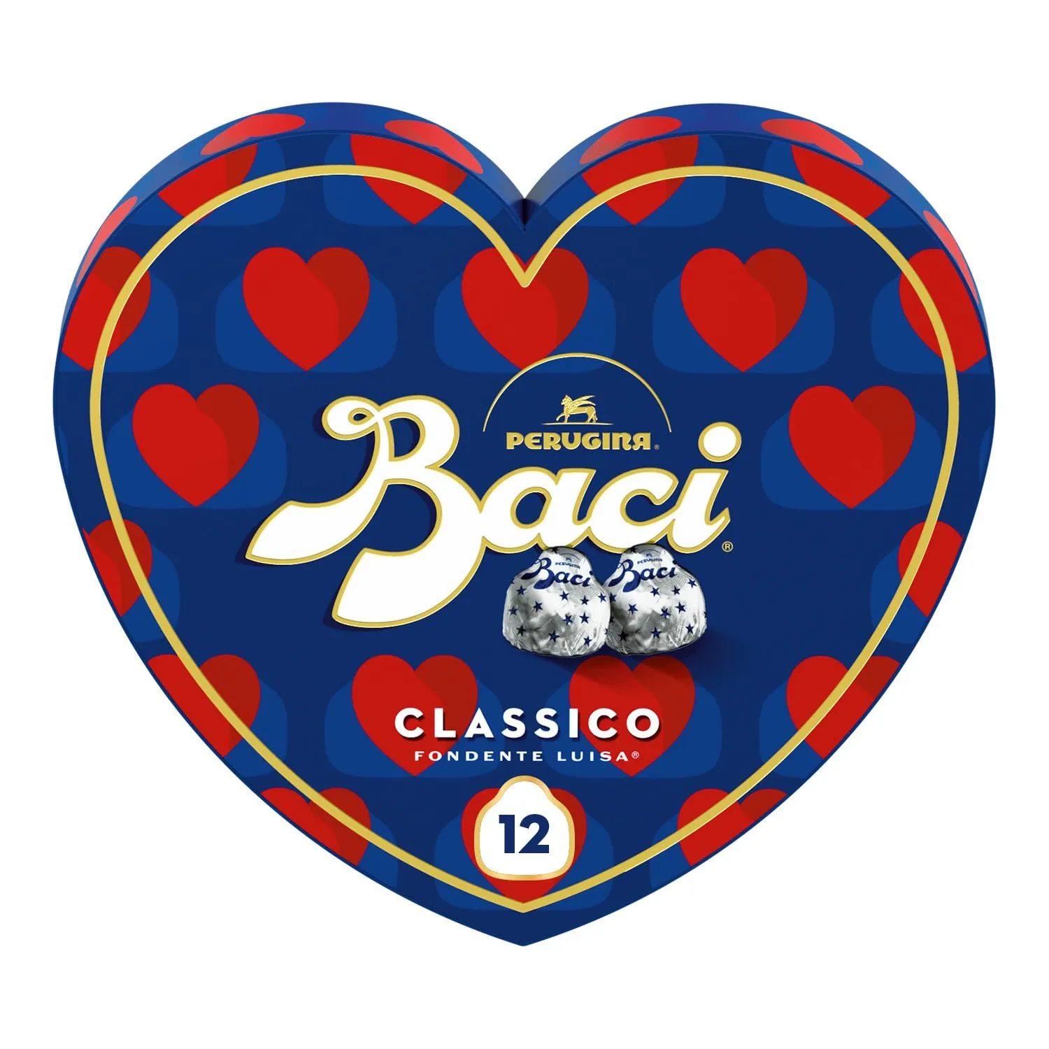 BACI PERUGINA Classico Cioccolatini Fondenti - Maxi Cuore San Valentino 150g