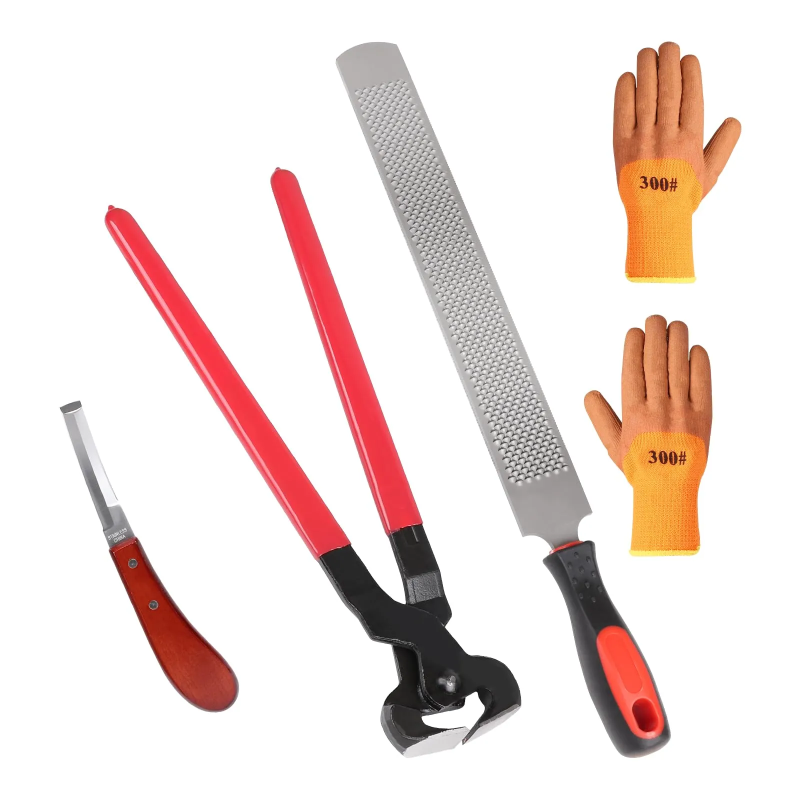 LALAGO Set di 4 Strumenti Professionali per la Cura degli Zoccoli