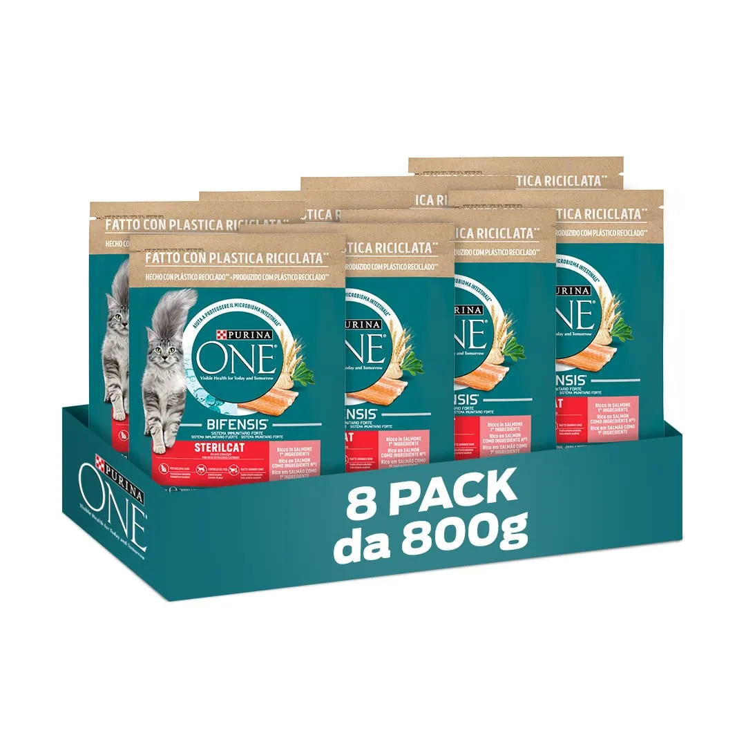 Purina One Bifensis Sterilcat Salmone e Frumento Crocchette Gatto Sterilizzato