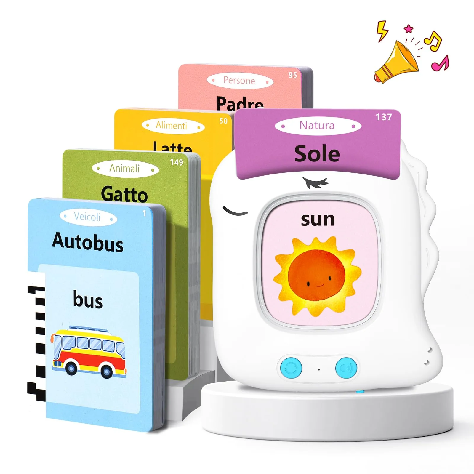 Talking Flash Cards Unicorno - Gioco educativo per bambini