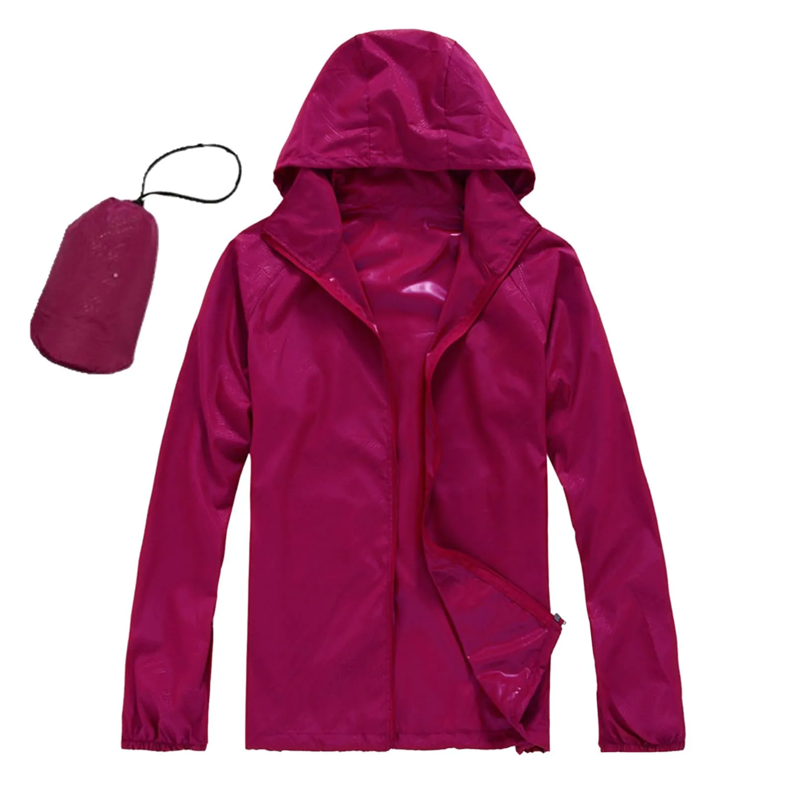 Trench Antipioggia Impermeabile da Donna con Cappuccio - Leggero e alla Moda