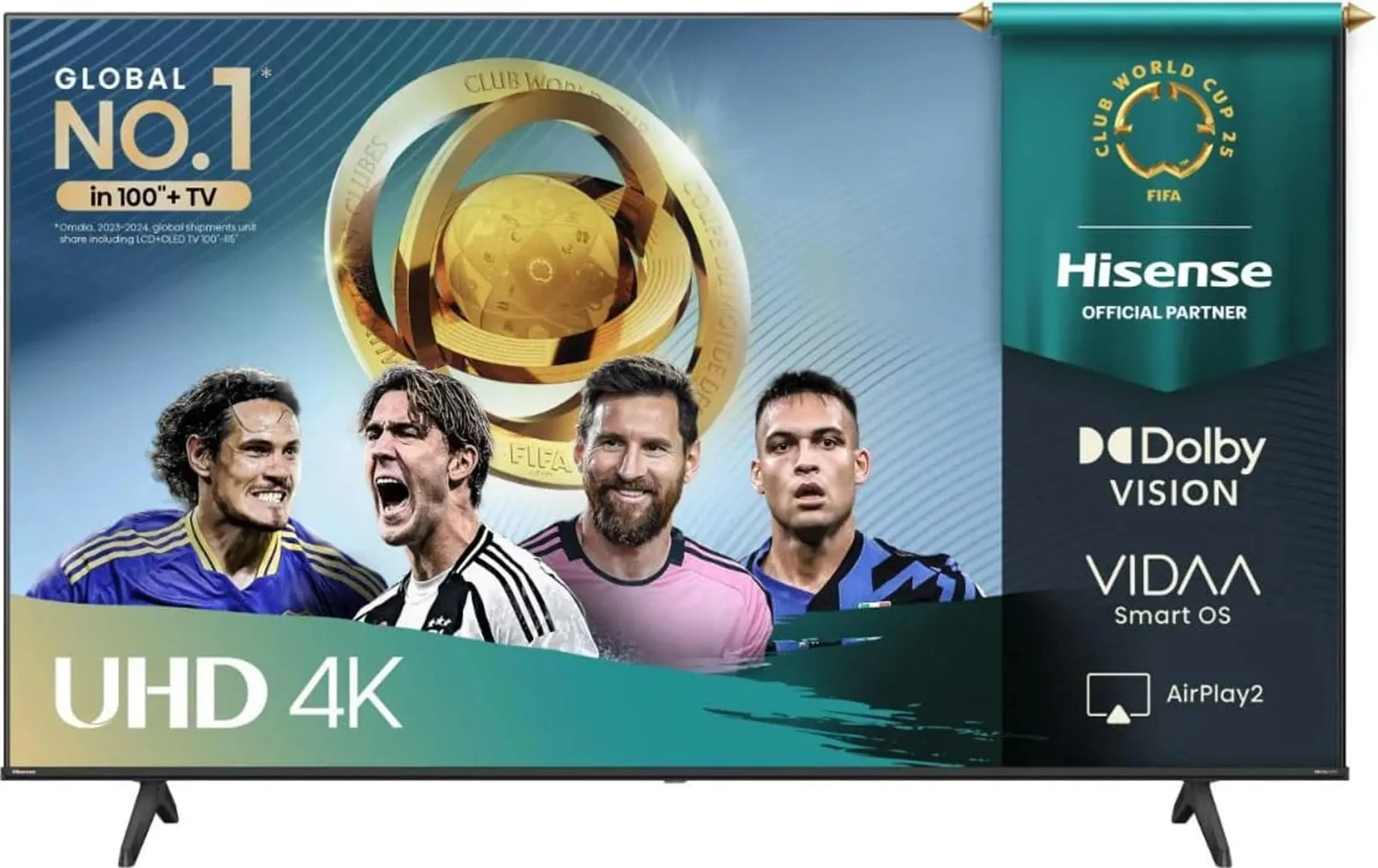 Hisense 55A69Q Smart TV 4K UHD 55 Pollici, VIDAA U9, HDR Dolby Vision, Audio DTS Virtual:X, Gaming Mode