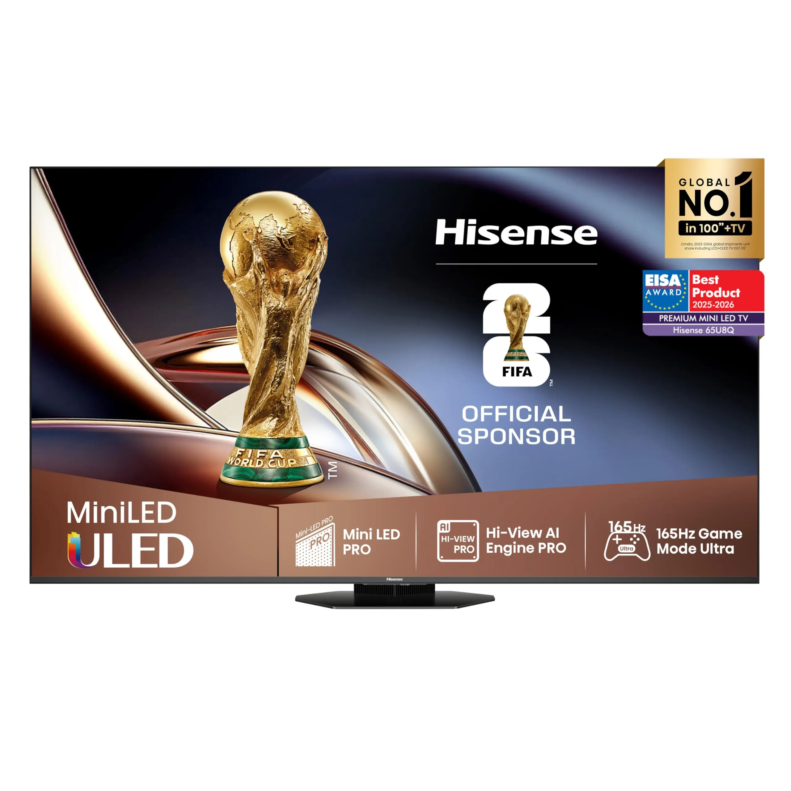 Hisense 65U8Q: Smart TV Mini-LED 4K 165Hz per un'esperienza visiva immersiva