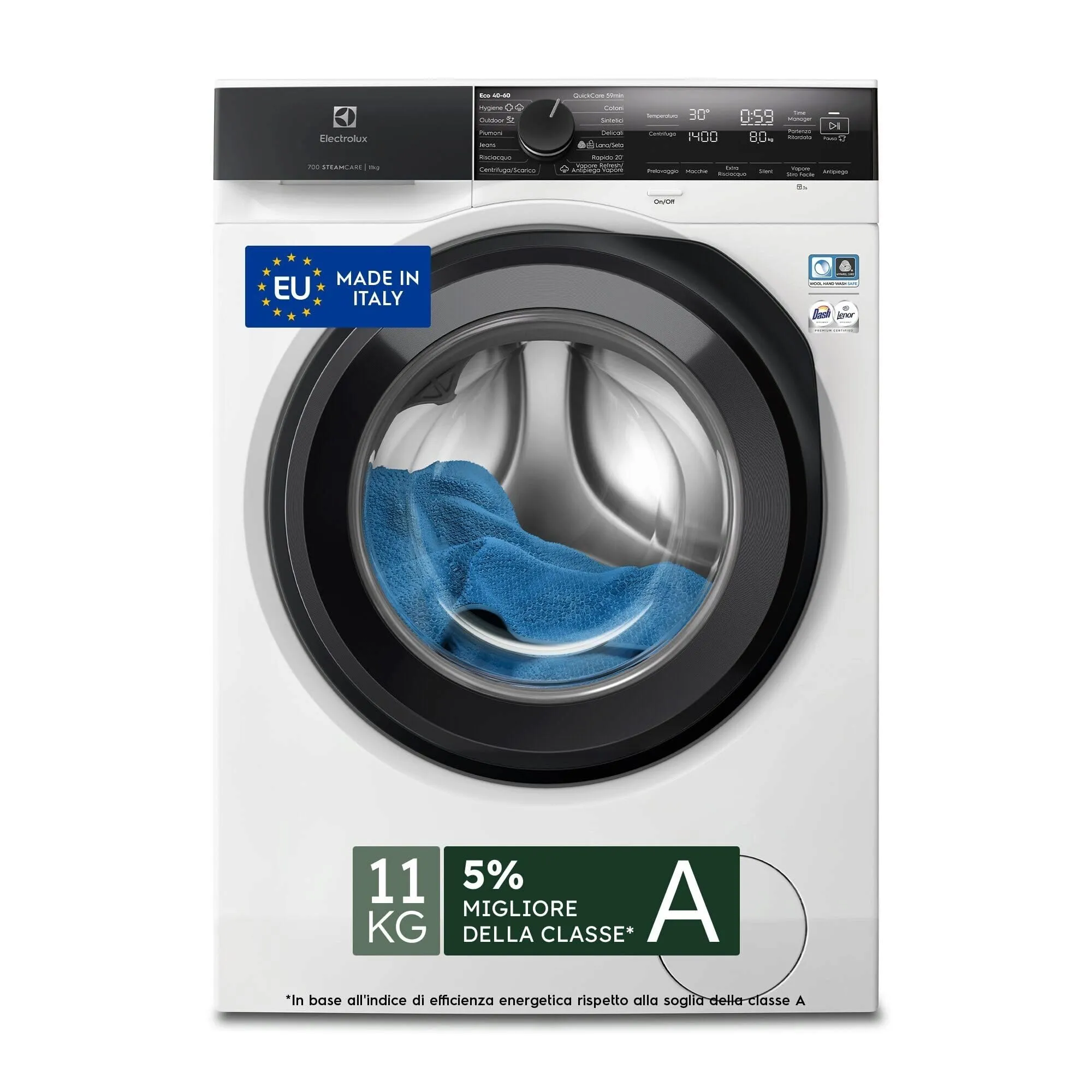 Electrolux EW7F411G Lavatrice a Carica Frontale 11 kg Classe A