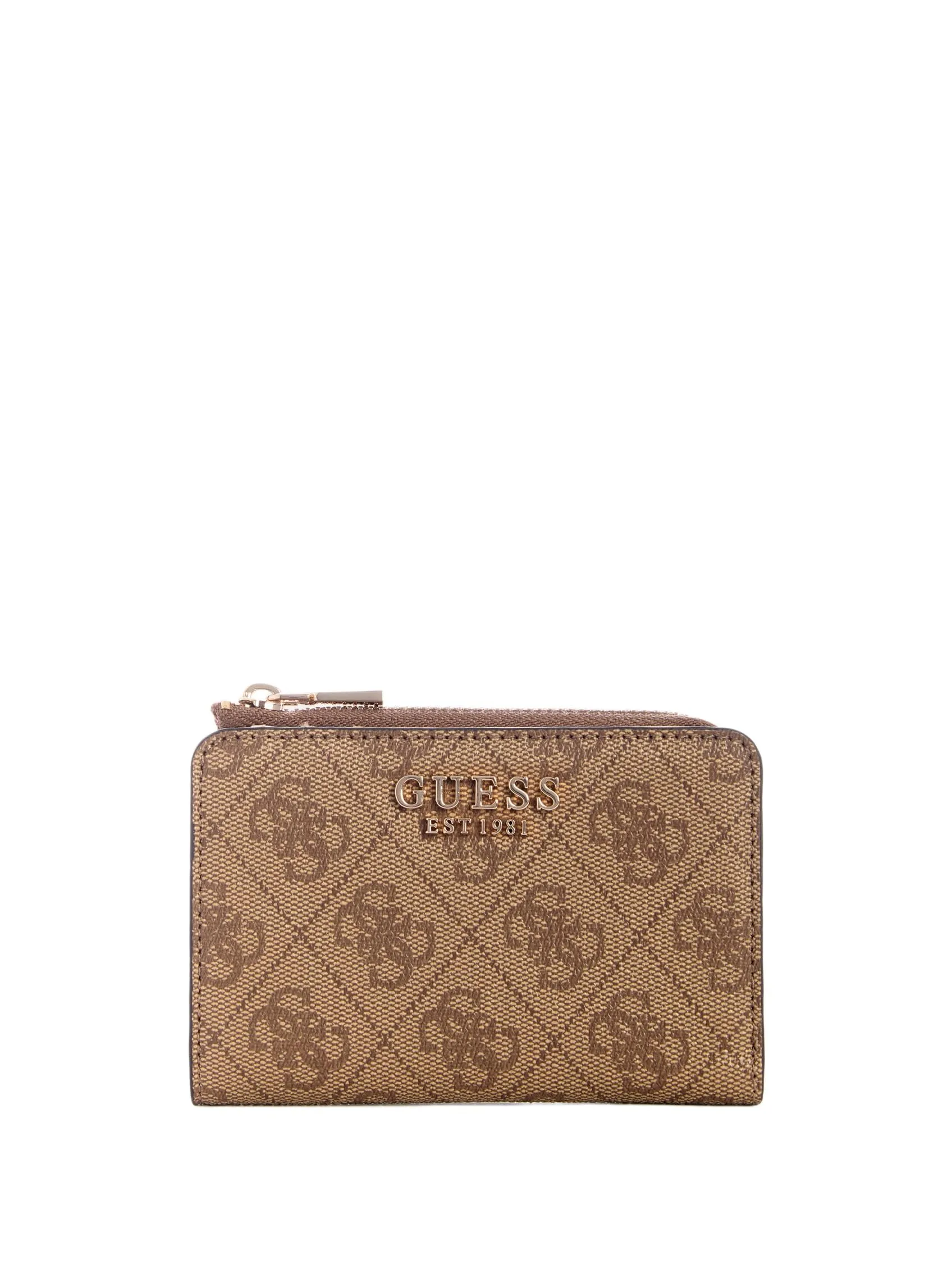 GUESS Portafoglio Donna Laurel II Logo Latte