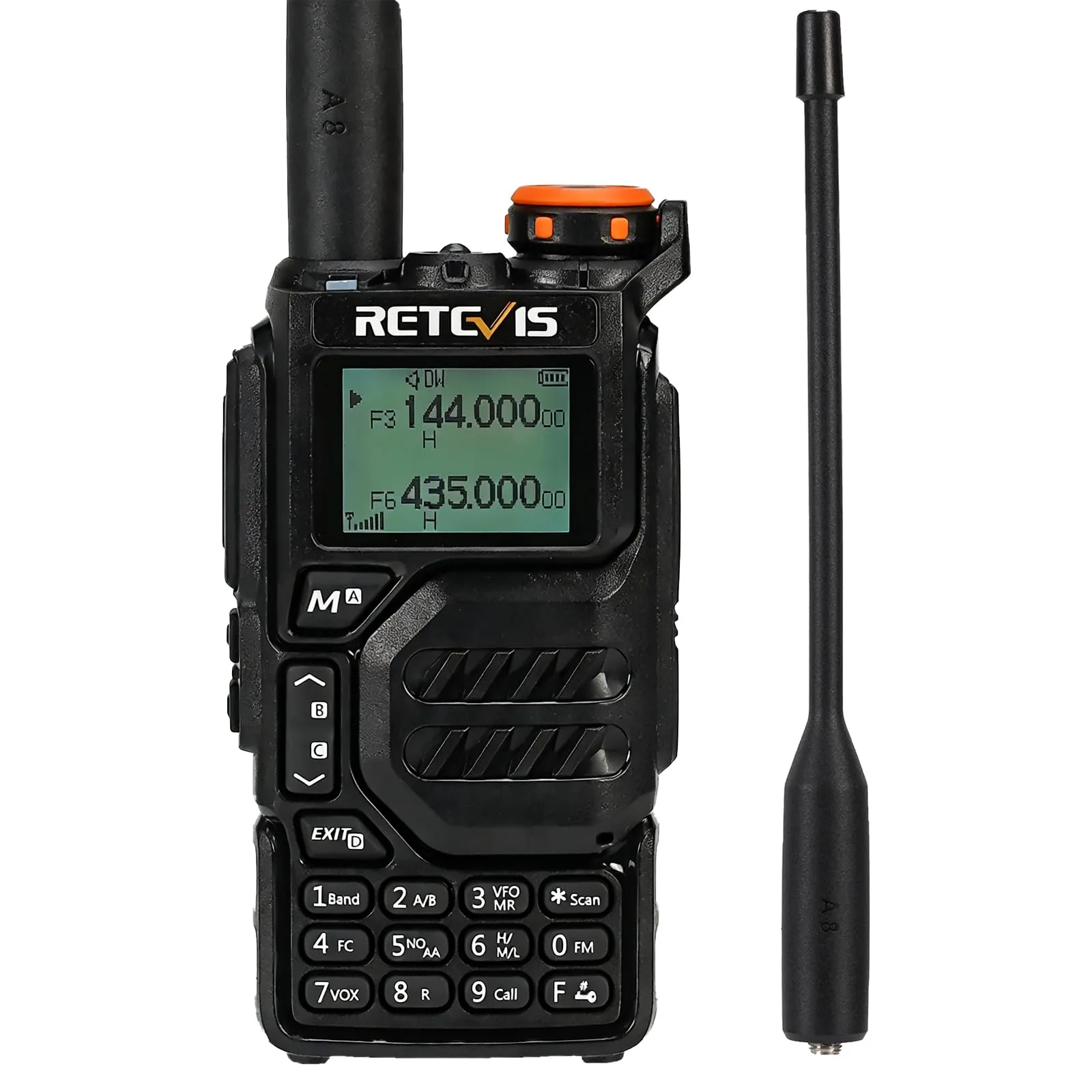 Retevis RA79 Walkie Talkie Professionale Dual Band con Ricezione Banda Aerea