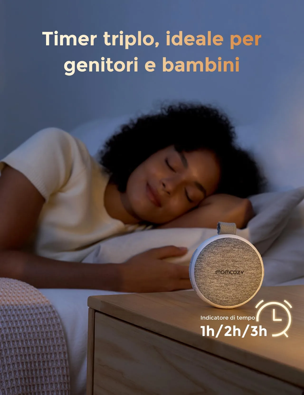 Mini Altoparlante Bluetooth A Conduzione Ossea Con 36 Suoni Rilassanti – Timer Rumore Bianco, Display Integrato, Batteria 650mAh