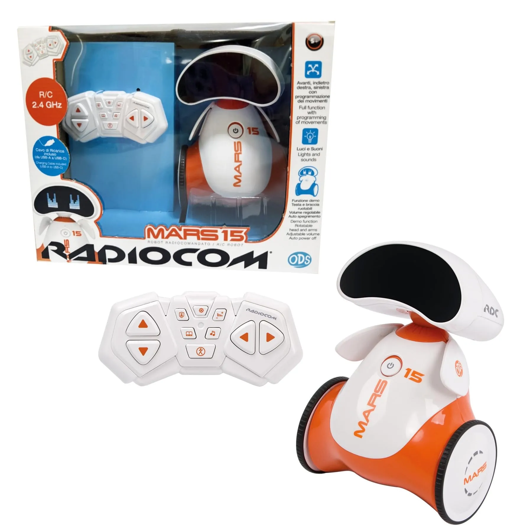 Radiocom Mars 15 Robot RC Programmabile