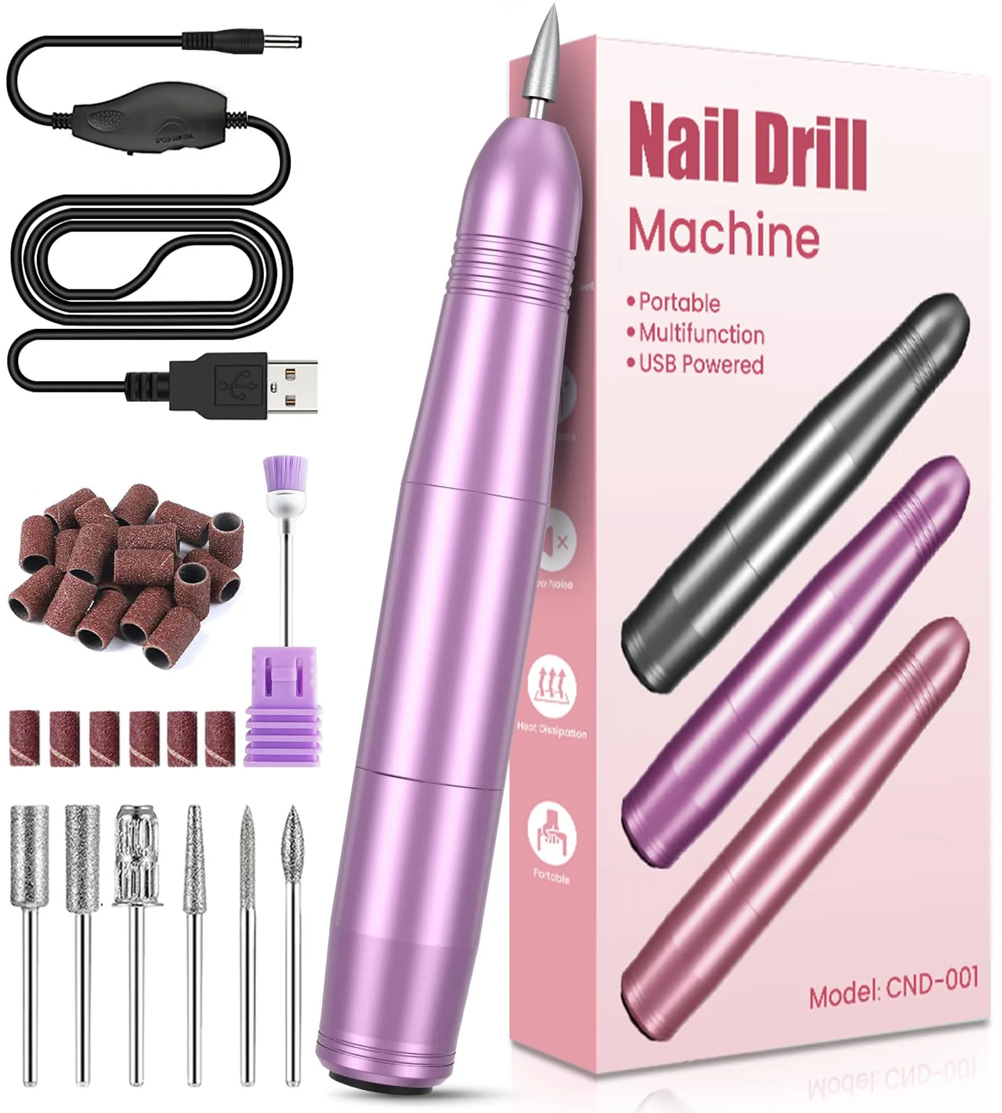 KOOFIT Fresa per Unghie Professionale: Manicure e Pedicure Perfette a Portata di Mano