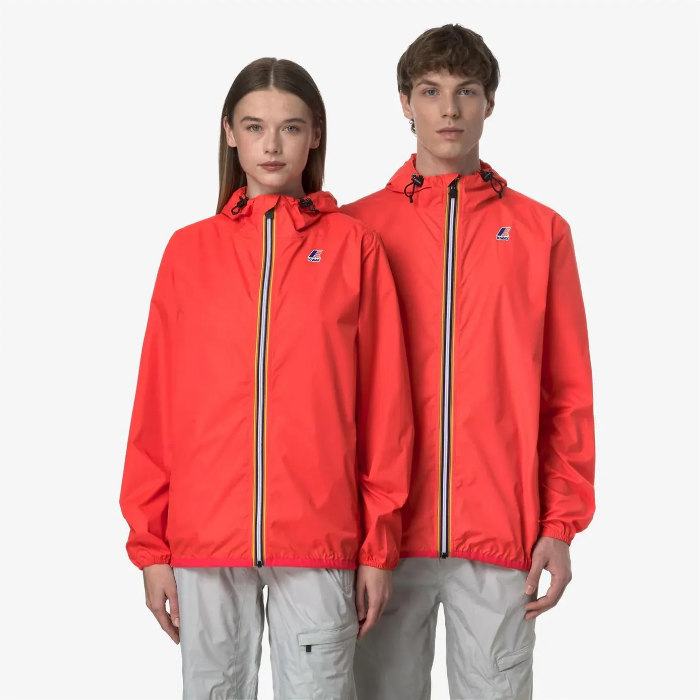 K-Way Le Vrai 4.0 Claude - Giacca Impermeabile Unisex Papavero Rosso