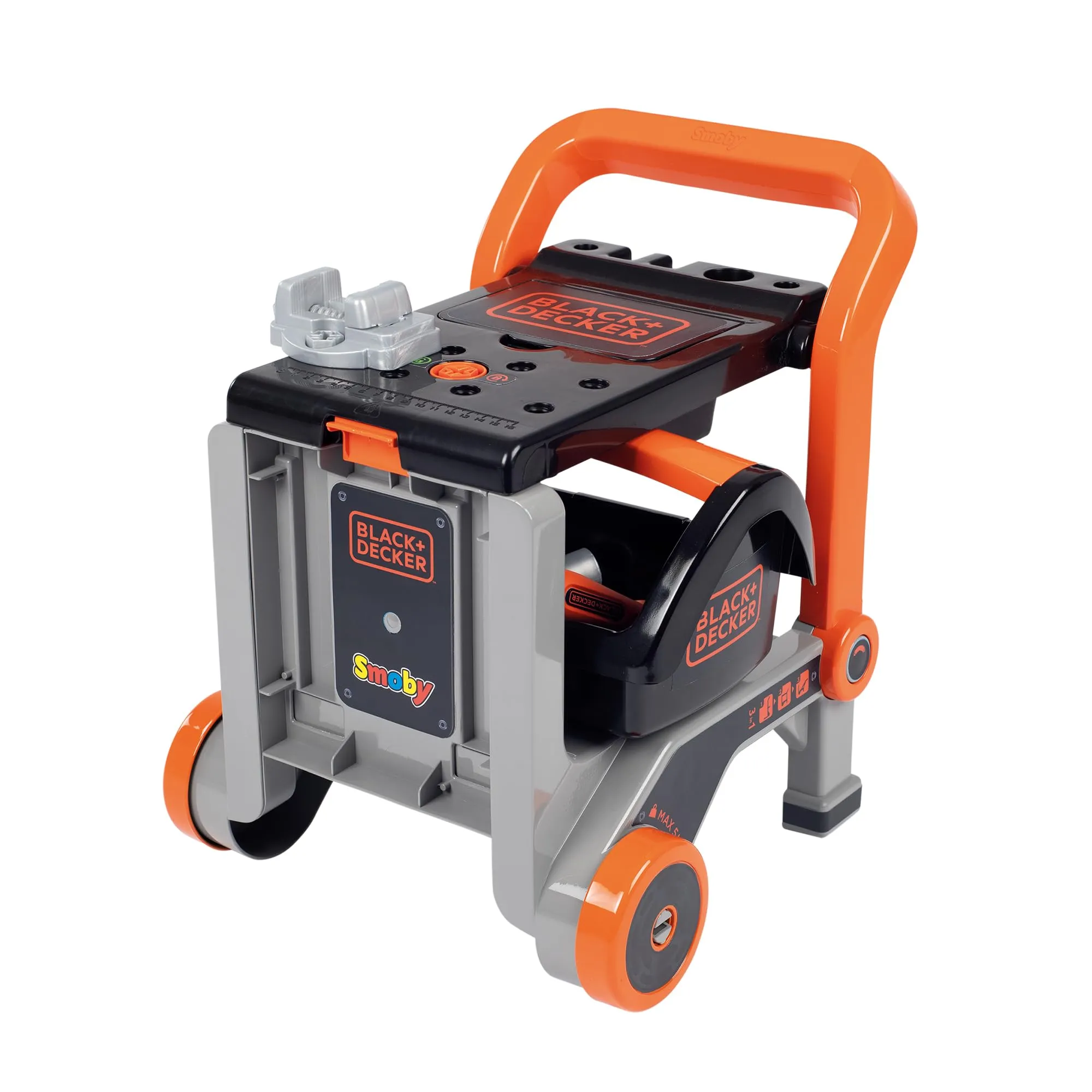 Smoby Black+Decker Carrello + Banchetto 3 in 1