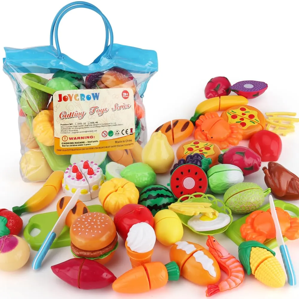 JoyGrow Set Tagliare Frutta e Verdura - 32 Pezzi per un Divertimento Educativo