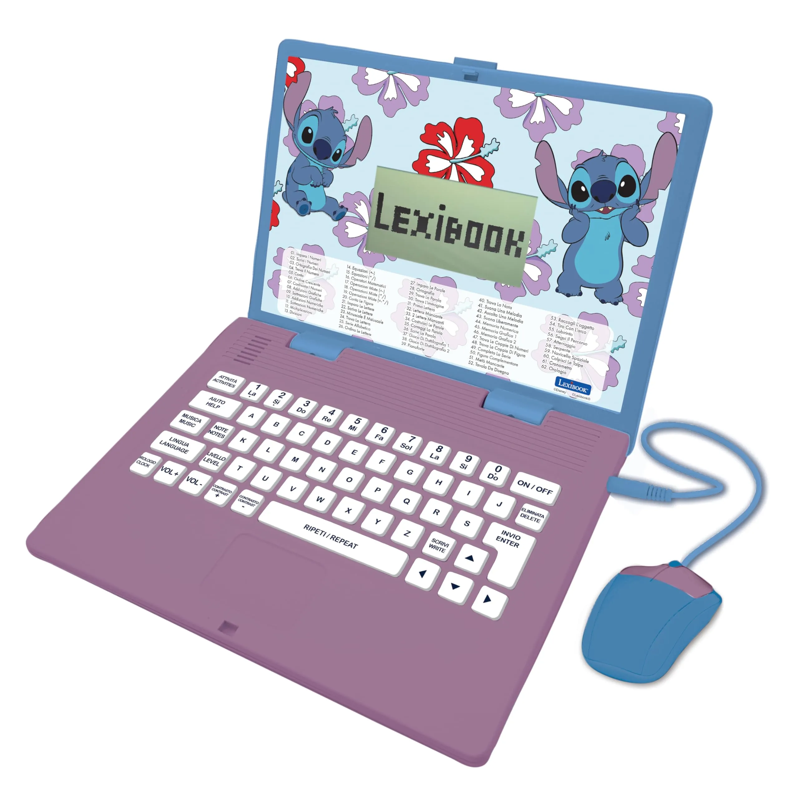 Lexibook, Disney Stitch, Computer educativo bilingue italiano/inglese