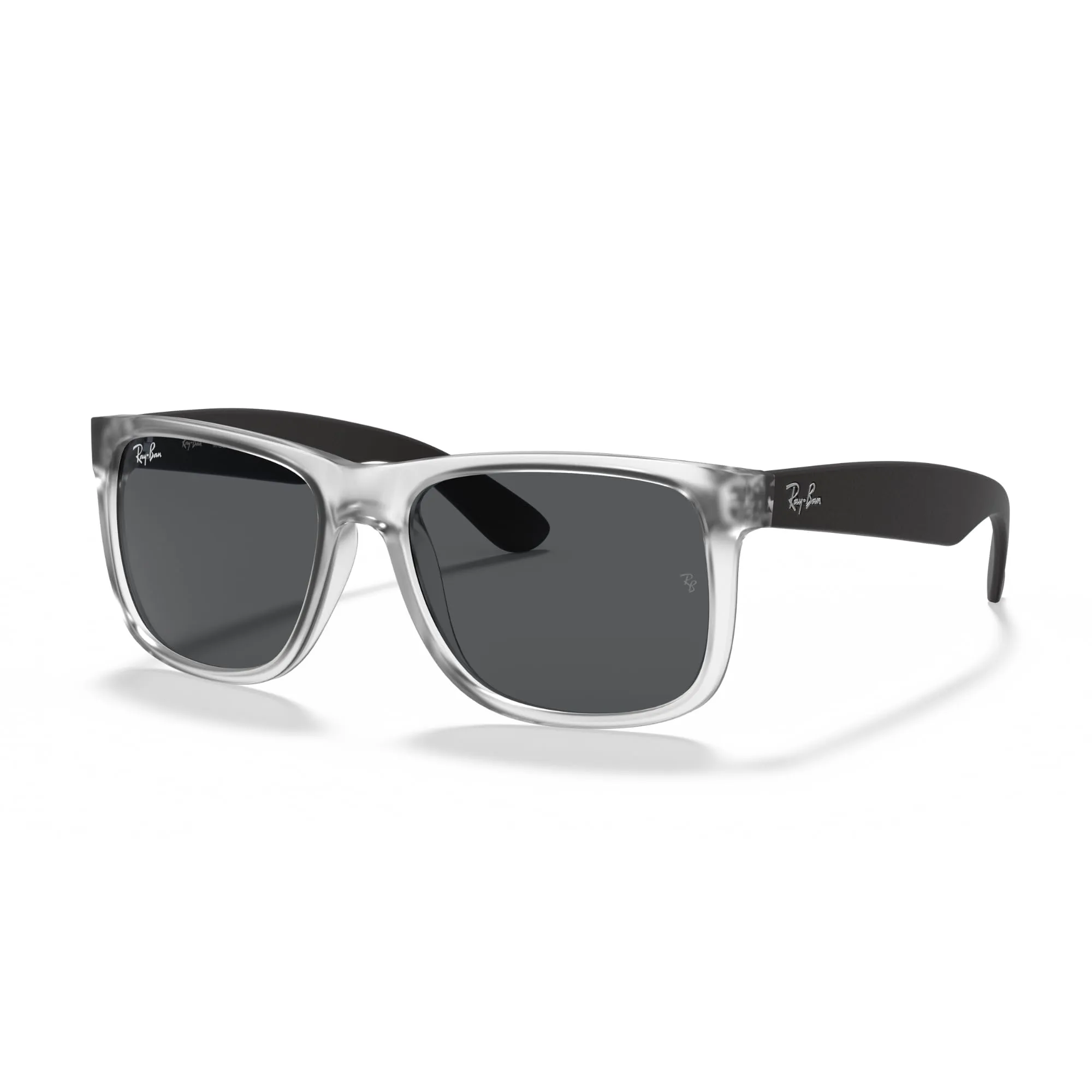 Ray-Ban 0RB4165 Justin - Occhiali da Sole Unisex - Gomma Trasparente