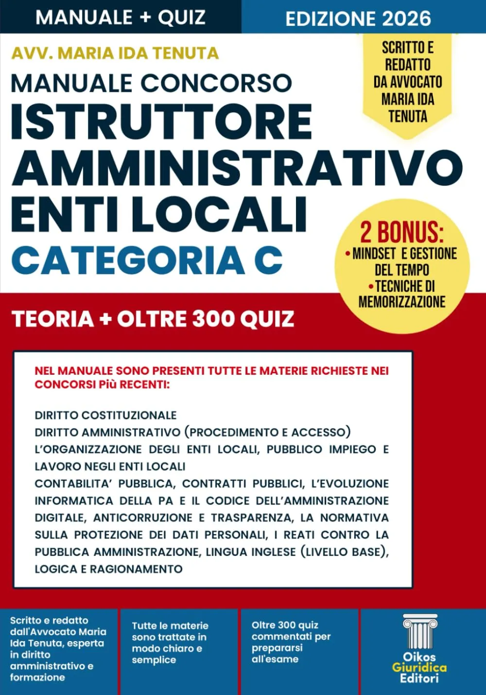 Manuale Concorso Istruttore Amministrativo Enti Locali - Categoria C