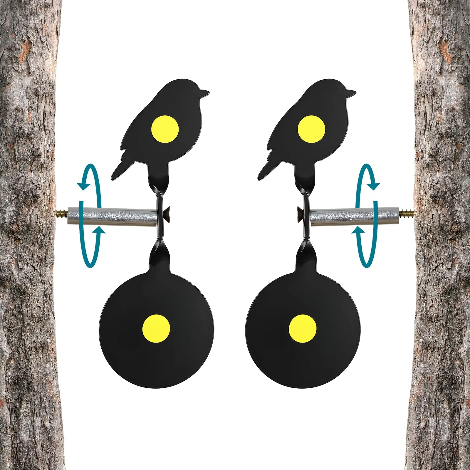 Bersaglio Spinner in Metallo per Tiro con l'Arco - Uccelli