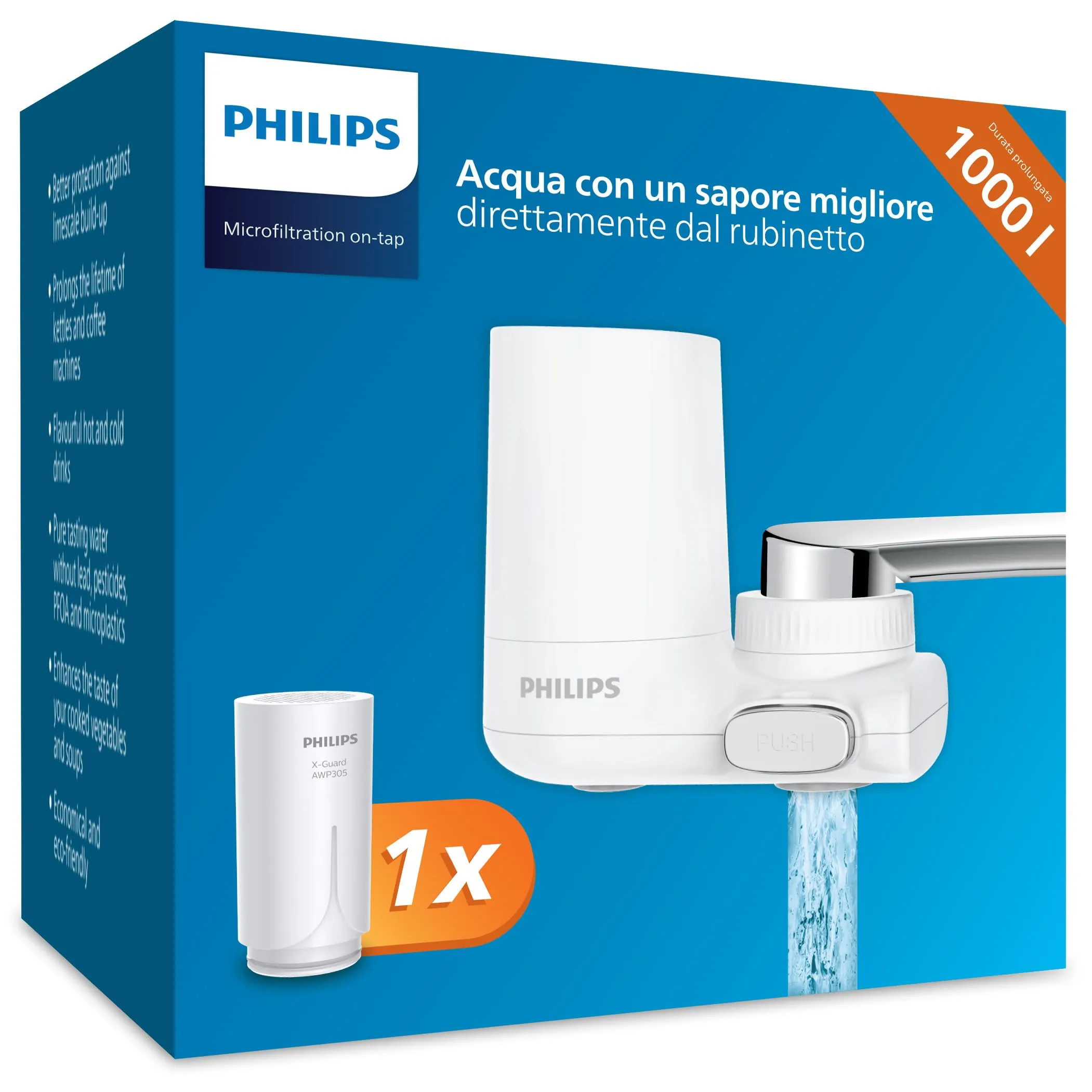 Philips Water Ontap AWP3703/10 - Filtro Rubinetto a Microfiltrazione