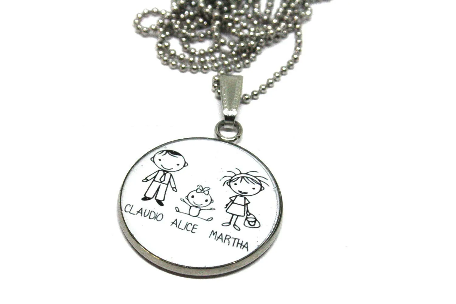 Collana Famiglia Personalizzabile