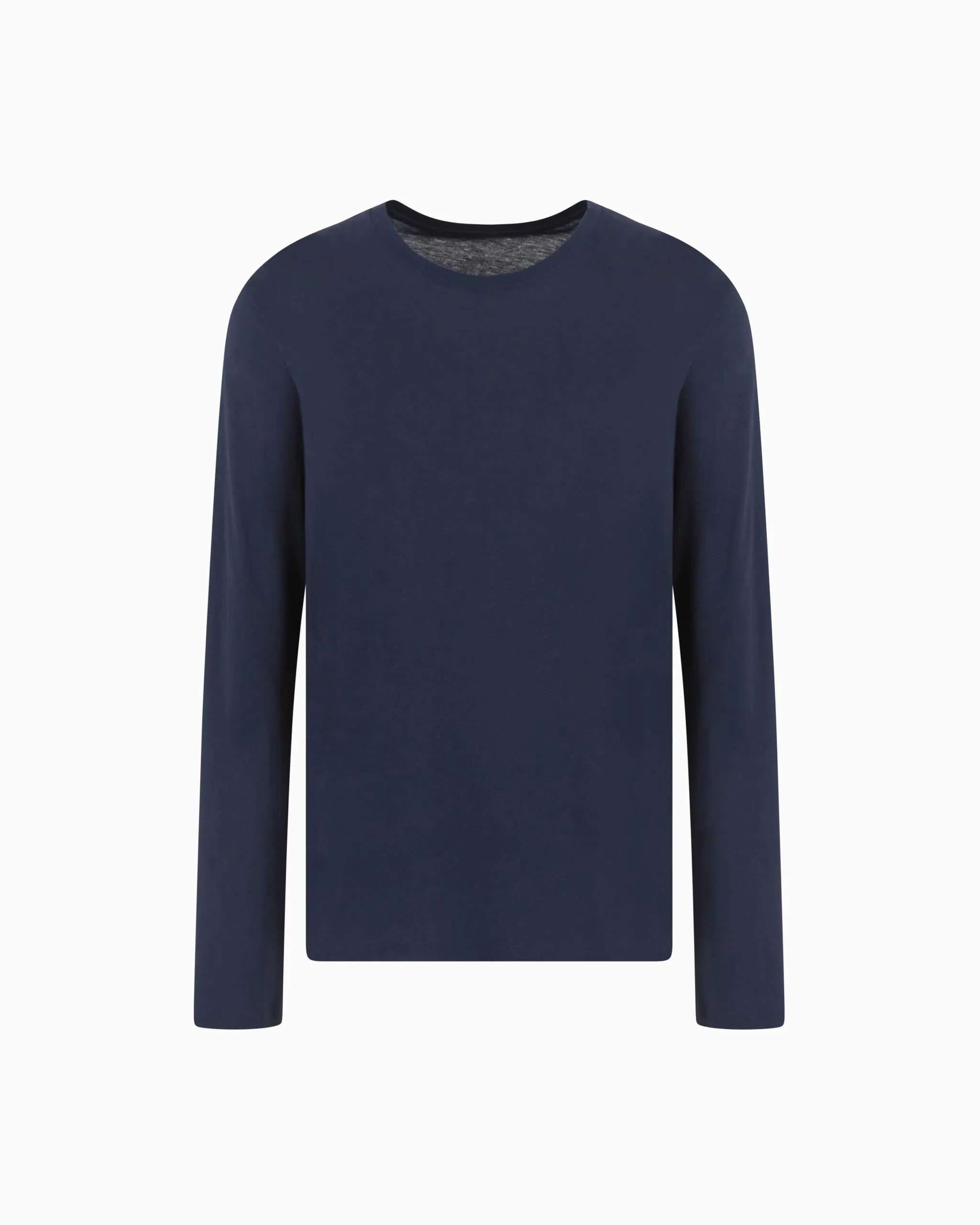 Armani Exchange Maglia a Maniche Lunghe Uomo Blu Navy