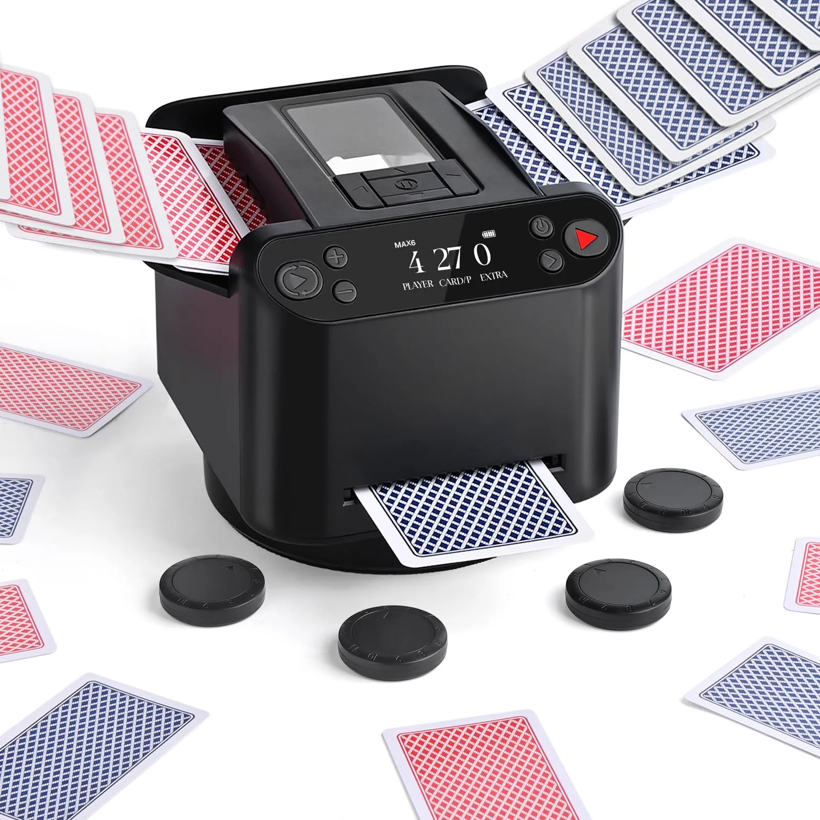 OBLITZON Mescolatore e Distributore Automatico di Carte 2-in-1