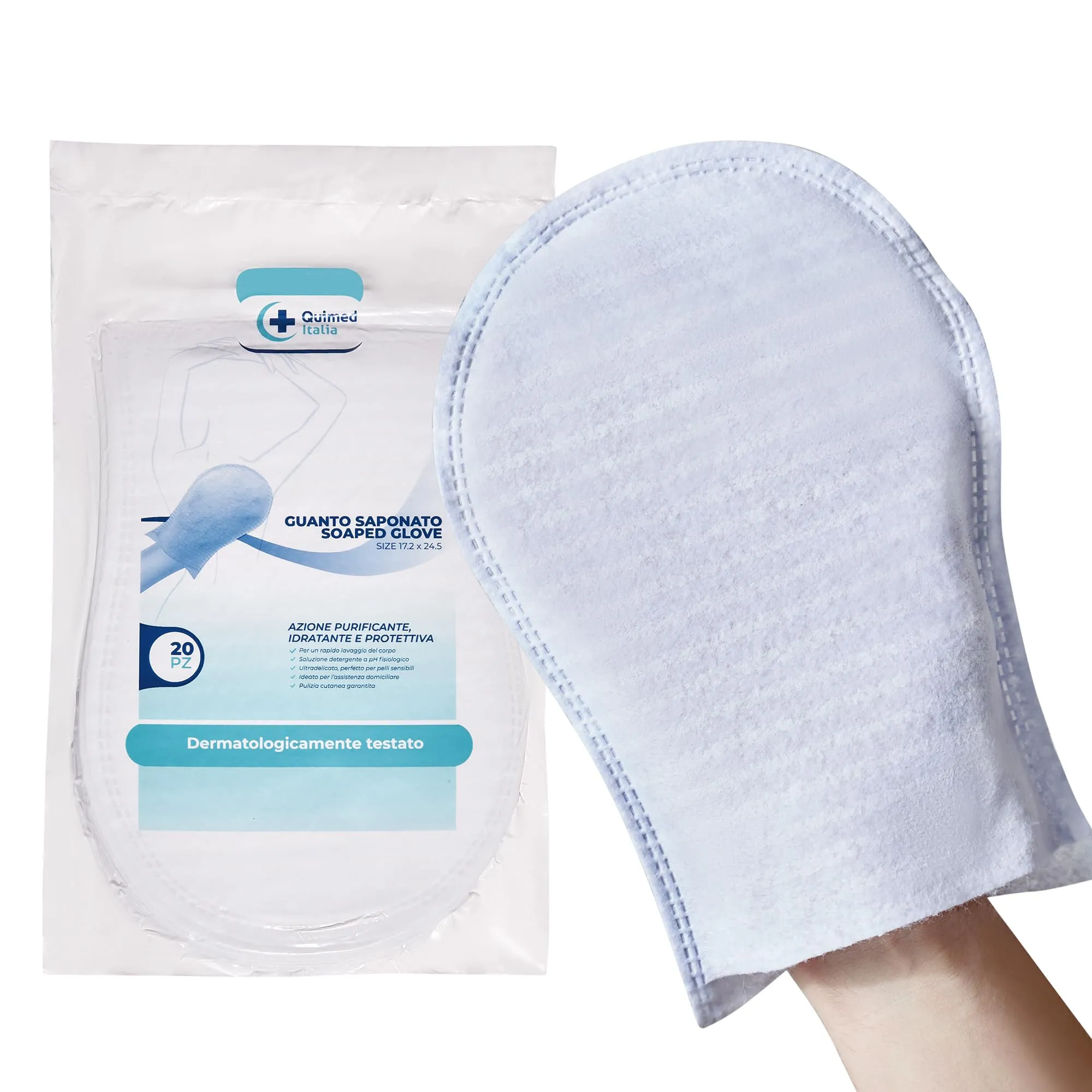 Quimed Italia - Manopole Saponate Monouso